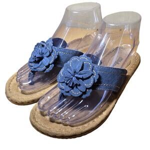 Cobbie Cuddlers Soft Leather Footwear Gina Blue Size 5WCushioned Insole LN cond